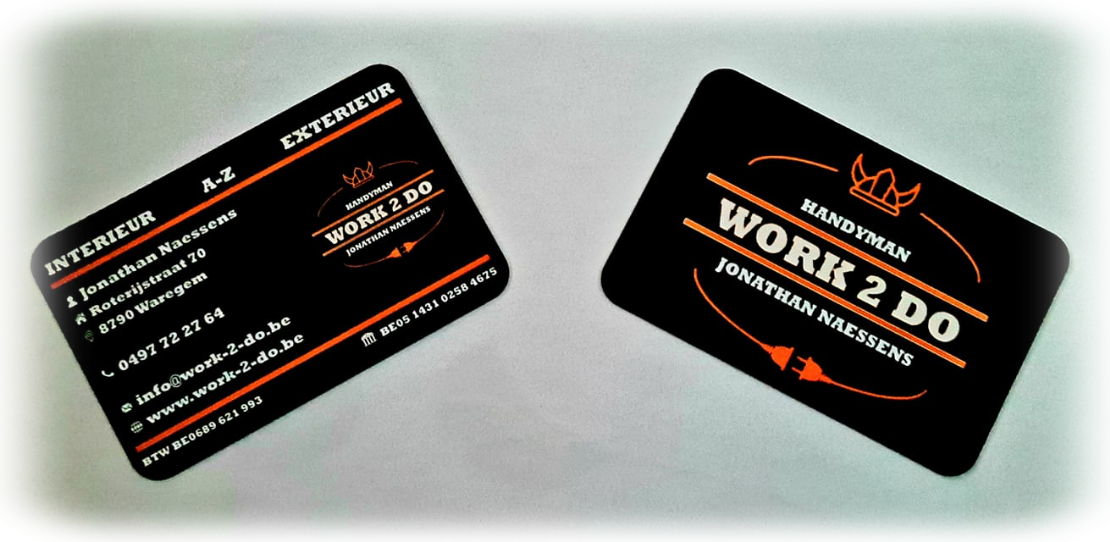 Work 2 Do - Naamkaartjes